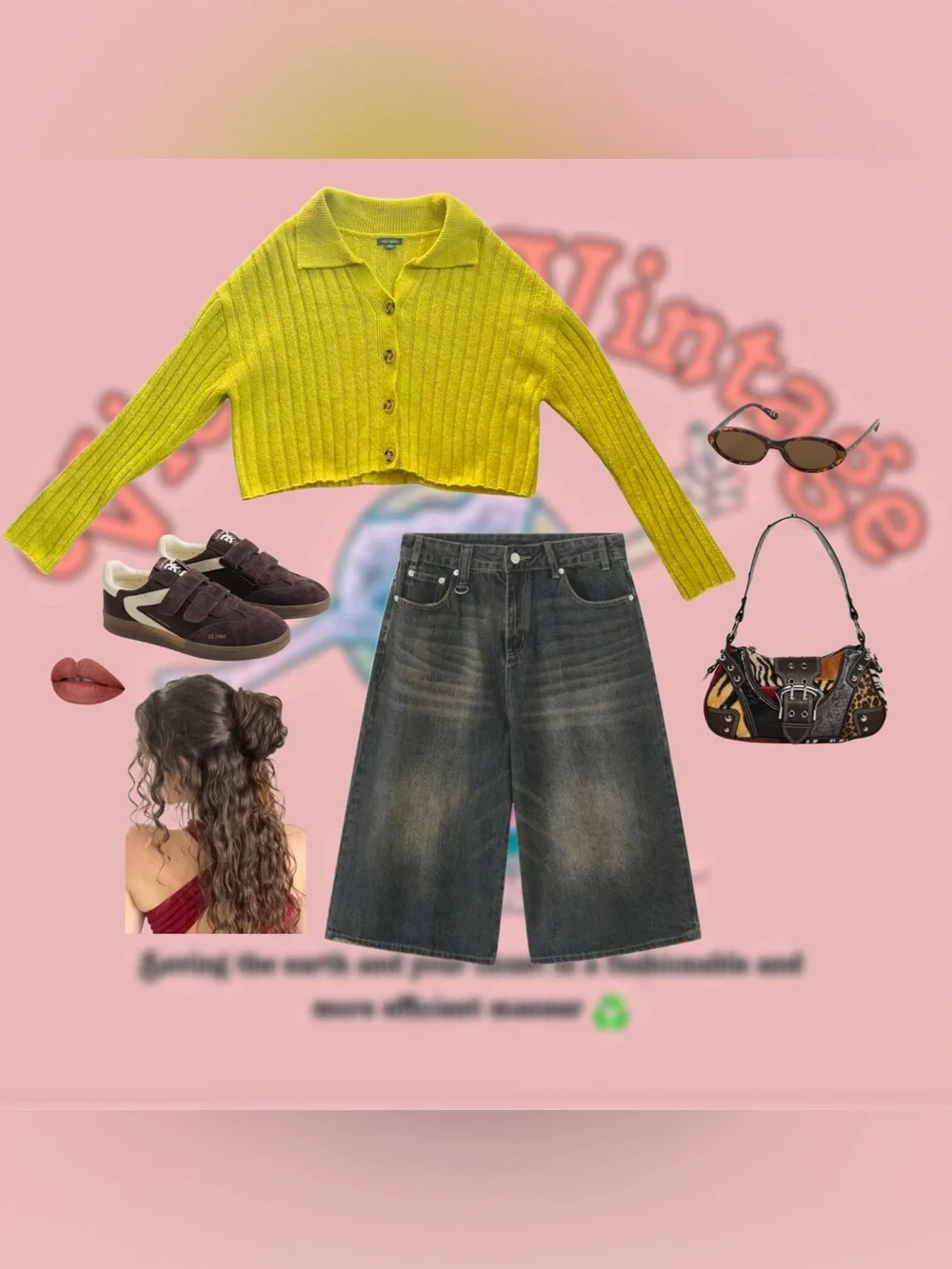 Funky Neon Yellow Cropped Button Cardi